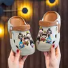 Zuecos infantiles de Nezha, pantuflas de dibujos animados lindas para niños y niñas, antideslizantes, resistentes al desgaste, transpirables, zapatos cerrados para el hogar