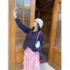 Cárdigan de Ganchillo Hueco con Solapa de Primavera, Cárdigan de Punto Informal de Color Sólido Estilo Bohemio, Ropa de Mujer Muy Hermosa