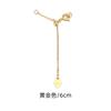 Cadena de Extensión de Plata Esterlina S925 en Forma de Y Ajustable con Cierre de Corazón Cadena de Cola Collar de Perlas Pulsera Material para Accesorios DIY