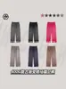 Calça Jogger Degradê Transfronteiriça 400g Marca Tendência Europeia e Americana Estilo Retrô Tamanho Grande Esportiva Reta Casual para Homens