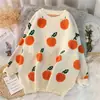 Suéter de Cuello Alto Naranja para Mujer Transfronterizo Otoño/Invierno 2026, Elegante Jersey de Estilo Coreano, Suéter de Punto Cálido, Top de Lana