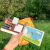 Caixa de Madeira para Tinta Aquarela Embalagem Portátil Conjunto de Esboço para Viagem Estudante de Arte Pintura Especial Tinta Sólida Caixa Pequena