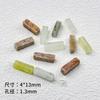Nuevas cuentas tubulares rectangulares de piedra natural china de 4*13mm cuentas con cuentas pulsera DIY collar cadena de teléfono móvil accesorios material