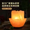 Lámpara de Sal del Himalaya al por Mayor Fabricante Sal Rosa Regalo Luz Nocturna Lámpara de Sal de Cristal Mineral Gotas de Flor Rosa Dropshipping