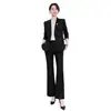 Traje de doble botonadura para otoño e invierno, atuendo profesional OL para mujer, elegante y sofisticado, adecuado para joyería, gerente de hotel y vestimenta de trabajo