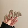 Horquilla Maillard Wave Frosted Grab Clip Temperament para mujer, con clip de tiburón en la parte posterior de la cabeza, 2024, nueva horquilla para la cabeza