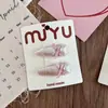 Pinza BB Rosa Terciopelo Dulce Perla y Moño Estilo Coreano Gota de Agua Flequillo Lateral Pinza para el Cabello para Niñas Todo Fósforo