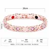 Pulsera Magnética Desmontable para Mujer Transfronteriza con Pedrería en Forma de Hoja, Pulsera de Atracción Magnética, Lujo Ligero, No se Desvanece, Joyería Hecha a Mano al por Mayor