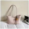 Bolsa Tote de Palha Shuai Mi Home Grande Capacidade para Mulheres Novo Estilo 2026 Casual Preguiçosa Relaxada Bolsa de Ombro de Braço para o Trabalho Tendência