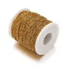 Aço Inoxidável 4,5mm Corrente Cruzada Corrente Angular Galvanoplastia a Vácuo Corrente em Formato O Acessórios para Colar Pulseira DIY Anel Aberto Venda por Atacado