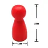 Juego de rompecabezas de colores piezas de ajedrez humanoides de madera damas de madera ajedrez volador al por mayor decoración de juego de mesa de madera DIY
