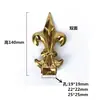 Acero Inoxidable 304 Punta de Lanza Puerta Patio Valla Protectora Balcón Decoración Punta de Lanza Romana Estilo Europeo Cuerno en Forma de Punta de Lanza Adorno