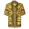 TEMU Amazon Camisa havaiana estilo étnico impressão 3D verão casual lapela abotoada manga curta fábrica de origem