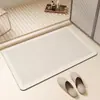 Tapete de Chão de Lama Diatomácea Estilo Nórdico para Casa, Banheiro, Porta de Banheiro, Absorvente de Água, Antiderrapante, Resistente ao Desgaste, Resistente à Sujeira, Fácil de Limpar