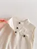 Conjunto de Verano Estilo Coreano para Bebés Niños, Conjunto de Dos Piezas con Top sin Mangas y Pantalones, Traje Casual Delgado para Niños, Ropa para el Hogar para Niños Pequeños y Niños Pequeños