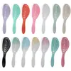 Peine de Gradiente Hueco Transfronterizo, Peine Ovalado para Alisar el Cabello Lacado, Peine Ovalado para Peinar el Cabello Esponjoso, Peine Oscilante