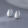 Pendientes de aro liso minimalistas para mujer, diseño de nicho, temperamento, pendientes de círculo geométrico, estilo coreano Ins, joyería de estilo frío