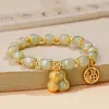 Vietnam Shajin Buena Marca de Cacahuete Fu Pulsera para Mujer Pulsera de Lujo Ligero Nicho de Gama Alta Regalo para Novia Venta Directa de Fábrica