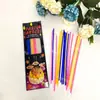 Velas de Cumpleaños Largas de Colores Velas Pequeñas Largas Vela para Cena Romántica en Hotel Decoración de Fiesta para Pastel Luz Recta Emisora