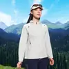 Cortavientos Ultra Ligero de Estilo Montaña para Exteriores para Mujer, Nuevo Modelo de Primavera y Verano, con Capucha, Tacto Fresco, Chaqueta Protectora Solar, Ropa Transpirable de Protección Solar de Manga Larga con Hilo Original