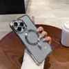 Funda Magnética Brillante para Teléfono Adecuada para Apple 16Promax Iphone15 Protección Anti-Caída en las Cuatro Esquinas 14 Funda Protectora con Airbag Xr