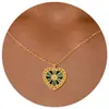 Colar Transfronteiriço Novo de Aço Inoxidável Estrela do Mar Caranguejo Zircônia Moda Feminina Versátil Estrela de Seis Pontas Cauda de Estrela do Mar Corrente para Clavícula