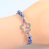 Pulsera tejida de ojo azul nueva transfronteriza pulsera de la suerte pulsera de la suerte pulsera de ojo turco en stock
