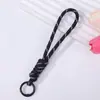 Cordón de Encaje de Colores para Teléfono Celular Correa de Muñeca Tejida a Mano Creativa Anti-pérdida Colgante Llavero de Cuentas Perler Dopamina