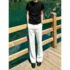 Pantalones de Vestir Extensibles para Hombre de 190 cm para Hombres Altos Pantalones de Vestir Simples de Microcampana para Hombre Tendencia de Otoño Pantalones Casuales de Caída Larga