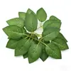 Hojas de Flor de Rosa Simulada con Seis Ramas, Hojas Verdes, Accesorios de Ramo Hechos a Mano para DIY, Decoración de Lugar, Hojas Falsas para Planta en Maceta al por Mayor