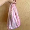 Bolsa de compras plegable de moda para supermercado, de gran capacidad, portátil, para mujer, para el hombro, ecológica.