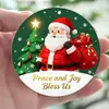 Novo pingente de Natal transfronteiriço pingente de carro de acrílico 2D pingente decorativo venda direta da fábrica estilo de Natal Qisheng
