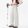 Pantalones de senderismo impermeables funcionales para hombre, estilo casual americano, corte holgado, talla grande, versátiles, pantalones de trabajo de pierna recta
