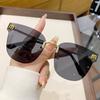 Nuevas Gafas de Sol M Mui Home Y2K Dulces Cool Spice Metal Sin Montura Gafas de Sol Personalizadas Populares en Internet Fotógrafos Callejeros Gafas de Sol para Mujer