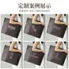 Bolsa de Compras de Tela No Tejida Gruesa Marrón de Gran Capacidad Bolsa de Regalo Bolsa de Empaque Personalizada Bolsa Tote Tamaño Grande Personalizado