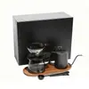 Conjunto para Compartilhar Cafeteira de Preparo Manual, Suporte para Cafeteira de Preparo Manual, Suporte para Porta-Filtro, Suporte para Porta-Filtro V60 para Exterior, Cafeteira de Preparo Manual com Bico Longo
