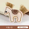 Bufanda de Tela Broche de Oso Dibujo Animado Lindo Colgante para Bolso de Peluche Accesorio de Muñeca Pequeña Pin de Regalo DIY