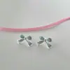 Pendientes de Lazo de Lunares Dulces Estilo Coreano con Goteo de Aceite para Mujer, Pendientes Coloridos Dopamina Sencillos y Versátiles para el Verano