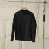 Camiseta de manga larga para hombre para otoño e invierno, corte 3D para exteriores, que absorbe la humedad, transpirable, cuello alto, media cremallera 13373