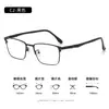 Armazón de Metal para Gafas de Negocio de Medio Aro para Hombre Aleación Armazón de Gafas para Hombre Gafas para Miopía Transfronterizas Directo del Fabricante 10016