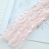 7CM Estilo Creme Tecido Renda Fada Tubo Pequena Princesa Material para Grampo de Cabelo DIY Grampo de Cabelo Laço Caseiro Acessórios de Cabeça