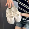 Europeu e Americano Transfronteiriço Tamanho Plus Comércio Exterior Velcro Tamanho Único Verão 2026 Confortável Versátil Sapatos Individuais Sola Macia Atacado Tamanho Plus