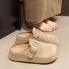 Mules Versátiles Retro de Suela Gruesa Cerrados para Mujer 2026 Otoño Nuevos Elegantes Suela Suave Cómodos Antideslizantes Zapatillas Birkenstock