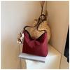 Bolso de Textura Avanzada Transfronterizo para Mujer de Gran Capacidad 2024 Nuevo Casual Nicho Hombro Bandolera Bolso Dumpling para Viajeros
