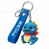 Llaveros de goma blanda de PVC al por mayor de fábrica, colgantes personalizados de personajes de anime de dibujos animados, lindos regalos creativos para llaveros