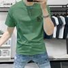 Camiseta de Manga Corta para Hombre Explosiva 2025 Nueva de Verano Moderna Estampado Año del Dragón Casual Moda Media Manga Versátil Cuello Redondo