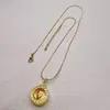 Amuleto Budista Tailandés Antiguo Long Phor Roi 2563 Collar para Mujer, Lujo Ligero, Versátil de Gama Alta Microincrustado Joyería de Tendencia para Transmisión en Vivo