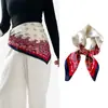 Cinturón Bufanda de Seda Azul Marino con Estampado Paisley de Alta Gama, Bufanda Cuadrada Decorativa 70x70, Pañuelo para la Cabeza, Bufanda, Bufanda Decorativa para el Cuello para Mujer