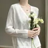 Cárdigan de Protección Solar para Mujer Chaqueta Fina de Punto Estilo Nuevo Verano 2026 Estilo Retro Suave Holgado y Versátil Top de Manga Larga