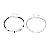 Pulseira de Casal 'Um Cervo Tem Você' para Homens e Mulheres, Par de Pulseiras Trançadas com Galhos de Cervo, Presentes para Relacionamentos à Distância, Pulseiras Casuais e Modernas
